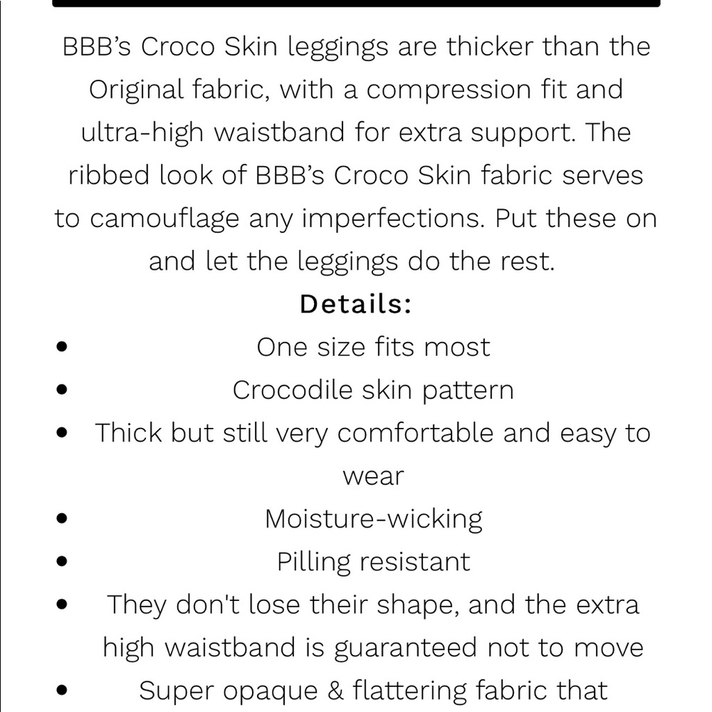 Booty By Brabants Croco Mint Leggings - Picture 4 of 11